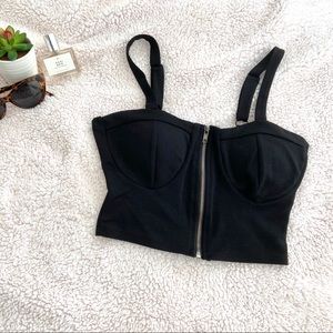 Black Crop Top | Zenana